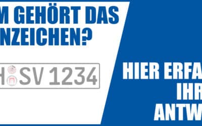 Wem gehört Das Kennzeichen? Autokennzeichen suchen